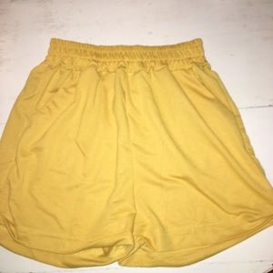 Yellow shorts